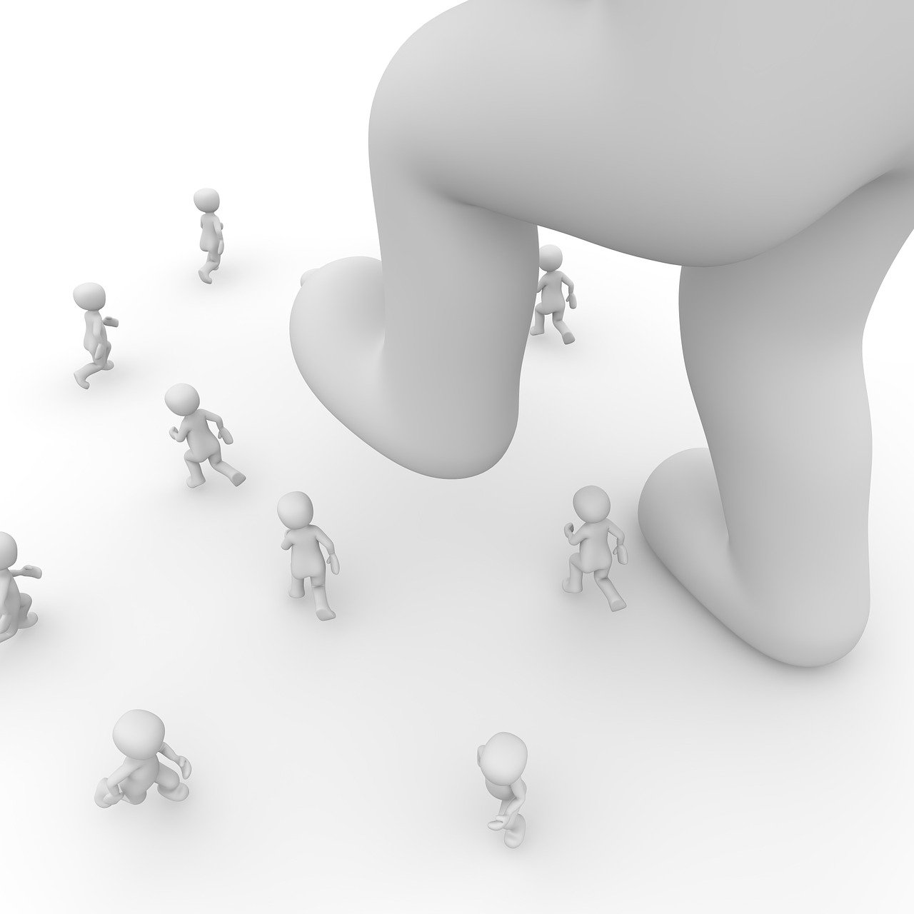 big foot stepping on little people, Image by Peggy_Marco from Pixabay 